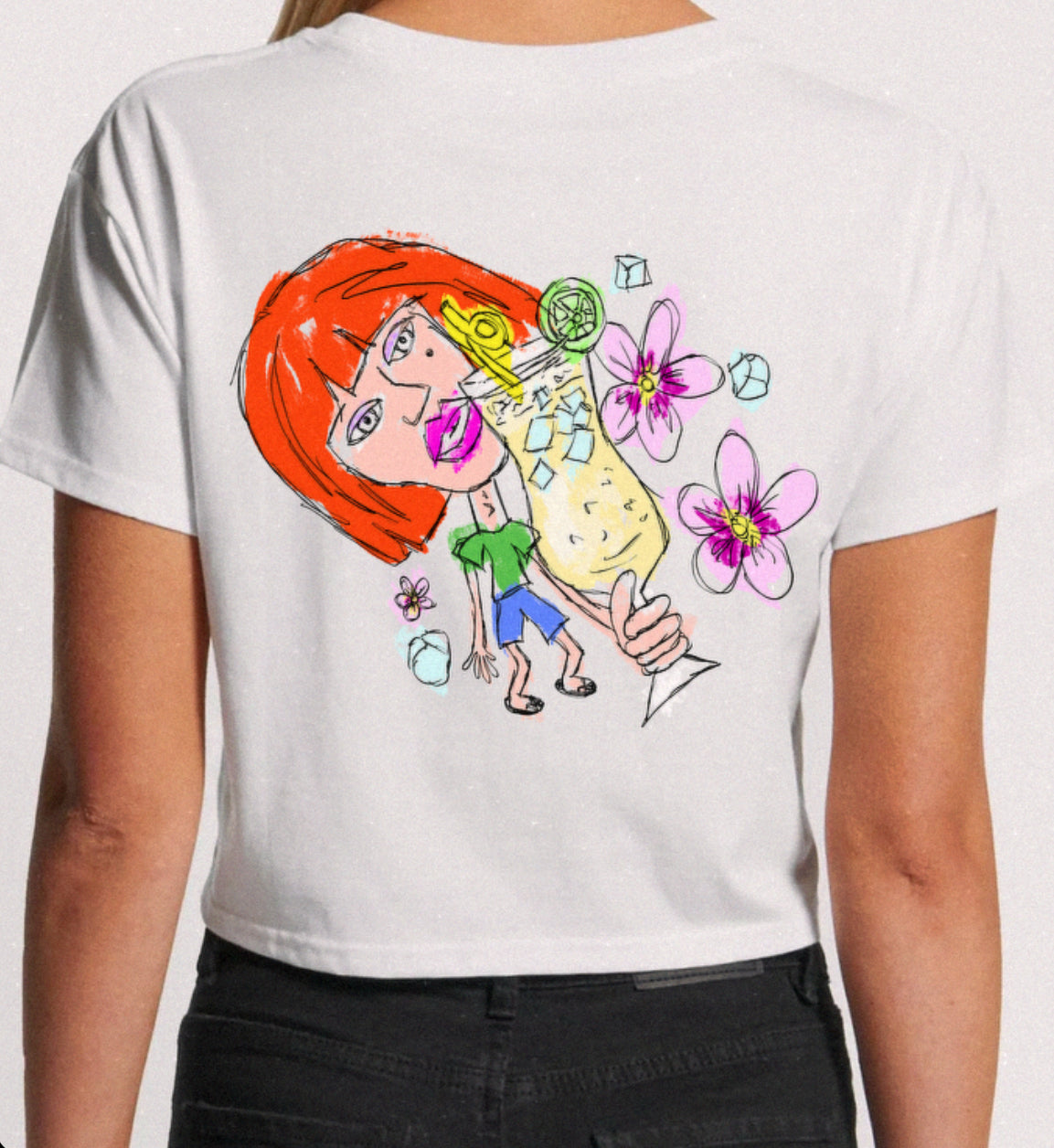 Cocktail Cropped Tee
